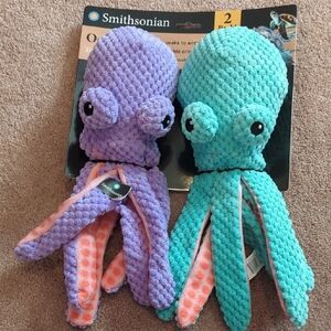 Smithsonian Plush Octopus Set New.